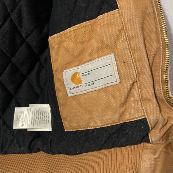Carhartt Youth Thrashed Distressed Broken-In Tan Duck Canvas Warm Coat XXS - Picture 4 of 11